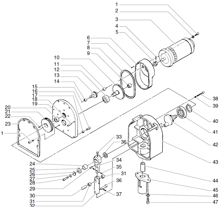 EP2400 Drive Assembly Parts